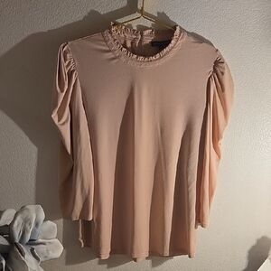 Adrianna Papell Blush Pink Blouse